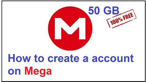 create new mega account.